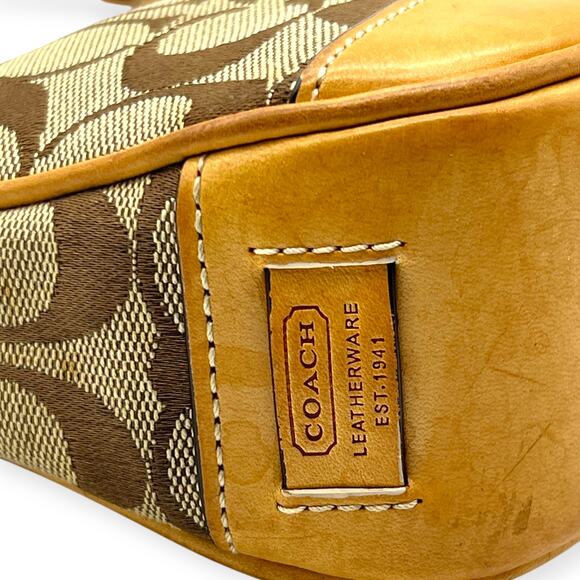 Coach Brown and Tan Mini Bag - Picture 8 of 11